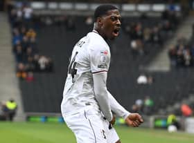 Sullay Kaikai scored his second MK Dons goal on Saturday, enough to see off Accrington Stanley at the Wham Stadium
